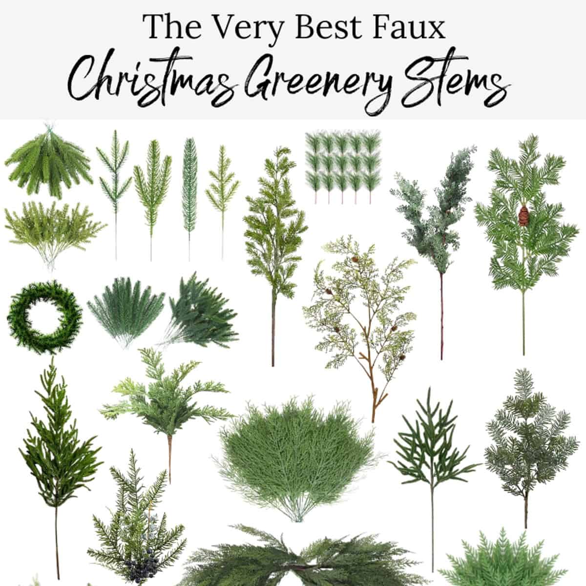The Very Best Artificial Christmas Greenery - Noting Grace